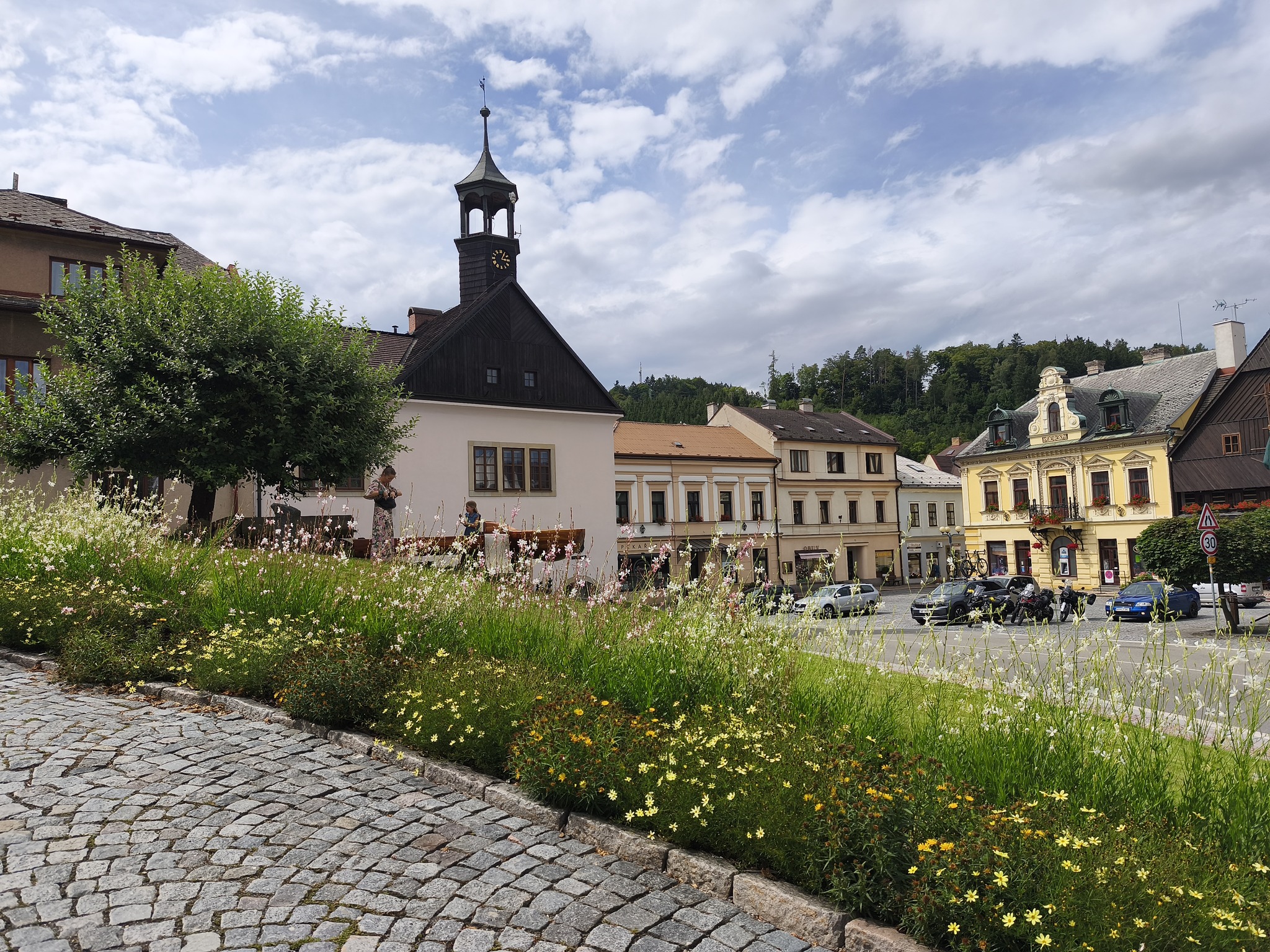 Fotka náměstí ve městě Jablonné nad Orlicí